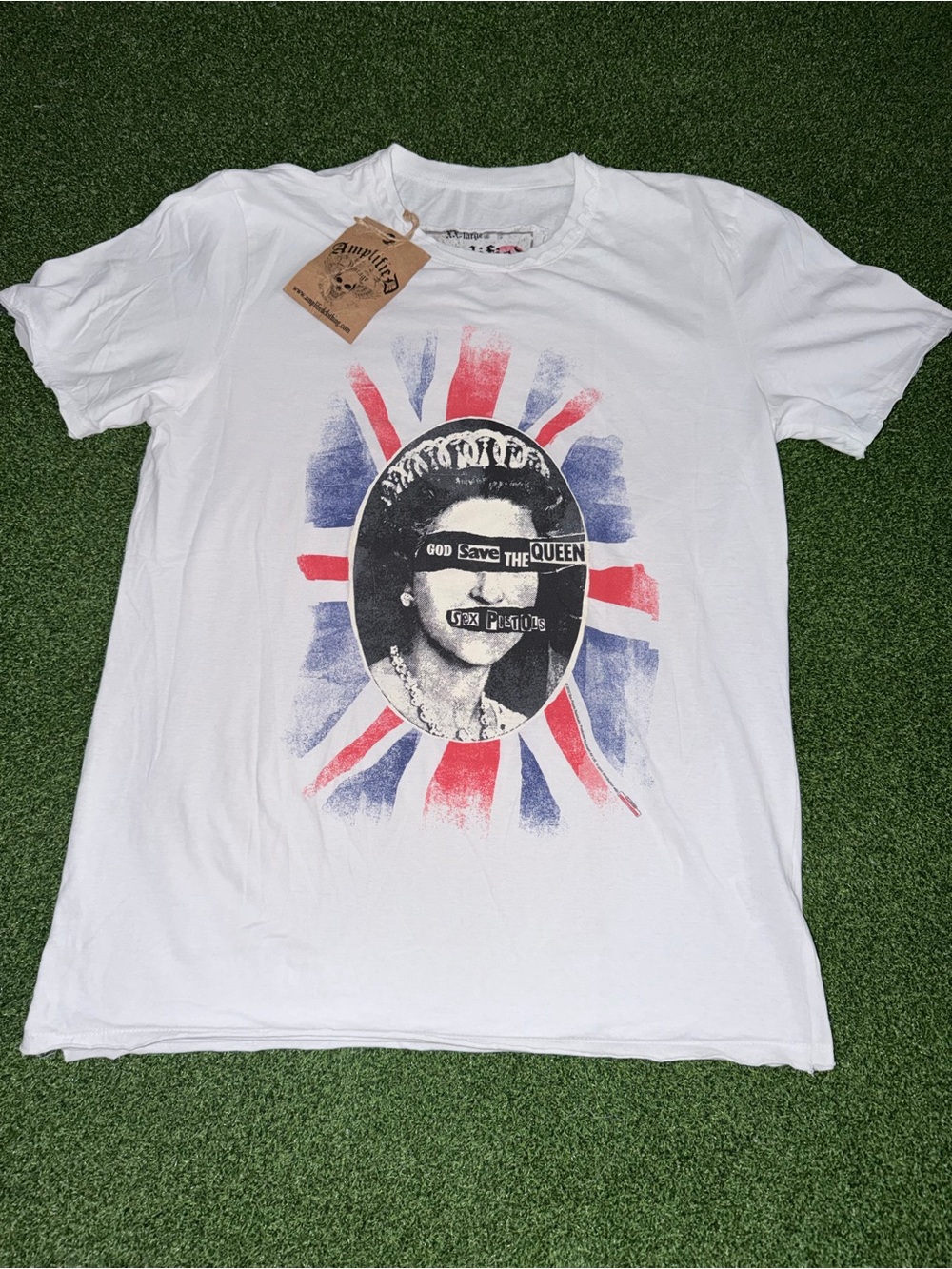 NWT Amplified Sex Pistols God Save The Queen Graphic Tee XX-Large White